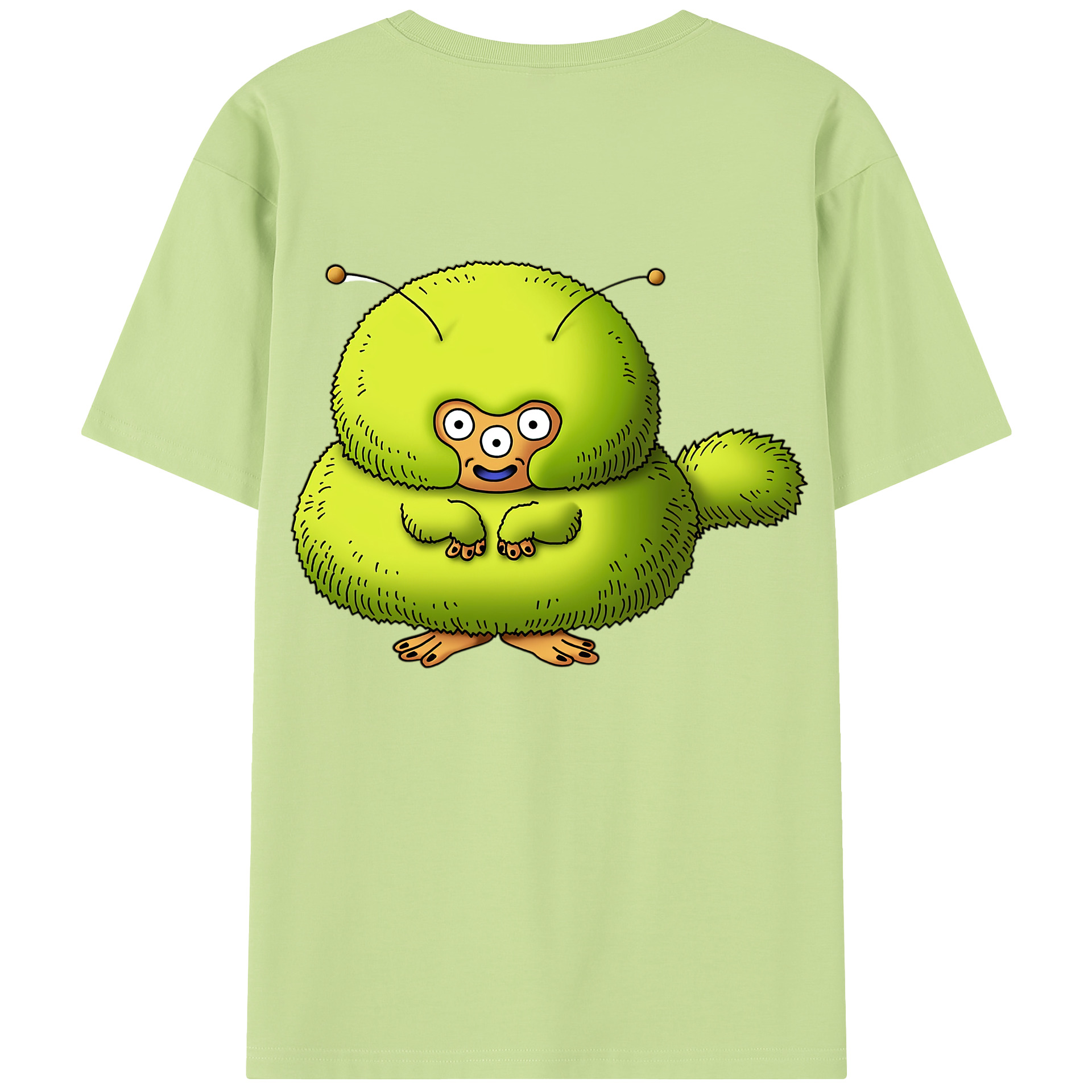 （画像用） ドラゴンクエスト Doragon Kuesuto Dragon Quest 綿100％半袖Tシャツ（背面プリント）